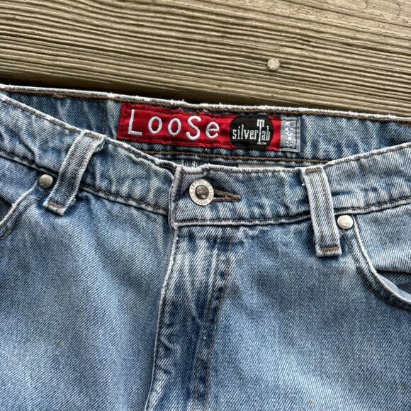 Vintage Levis Silvertab Jeans Mens Size 30x30 Blue Loose Denim Skater 90s Y2K - Picture 3 of 9